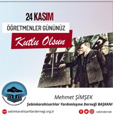24 KASIM ÖĞRETMENLER GÜNÜ KUTLAMA MESAJI