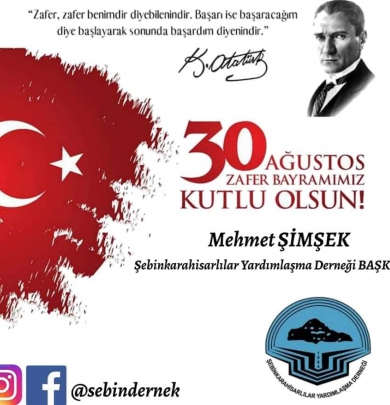 30 AĞUSTOS ZAFER BAYRAMIMIZIN 99. YILI KUTLU OLSUN