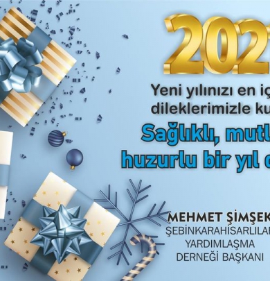BAŞKANIMIZ MEHMET ŞİMŞEK'TEN YENİ YIL KUTLAMA MESAJI