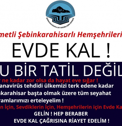 COVİT19 VİRÜSÜNDEN KORUNMAN İÇİN EV KAL 