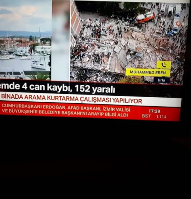 İZMİR SEFERİHİSAR MERKEZLİ DEPREM İÇİN TAZİYE MESAJI