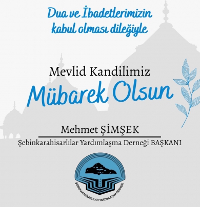 MEVLİT KANDİLİ KUTLAMA MESAJI