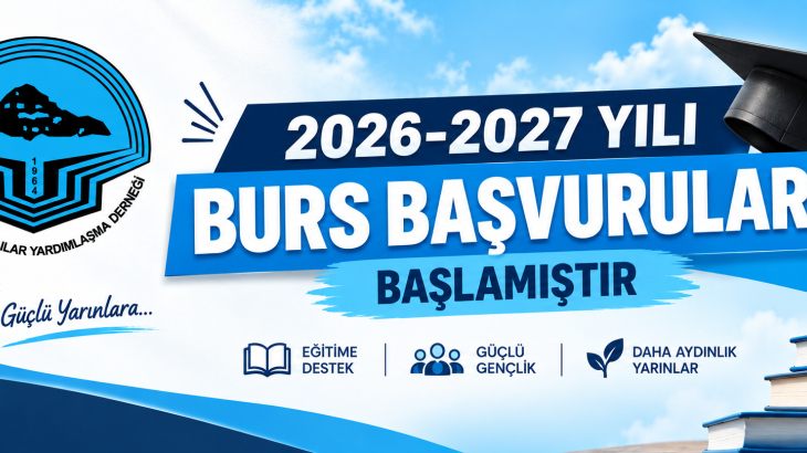 2026-2027 YILI BURS BAŞVURULARI BAŞLADI		
