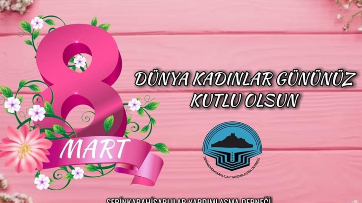 8 MART DÜNYA KADINLAR GÜNÜ KUTLU OLSUN