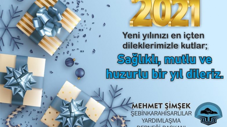 BAŞKANIMIZ MEHMET ŞİMŞEK'TEN YENİ YIL KUTLAMA MESAJI