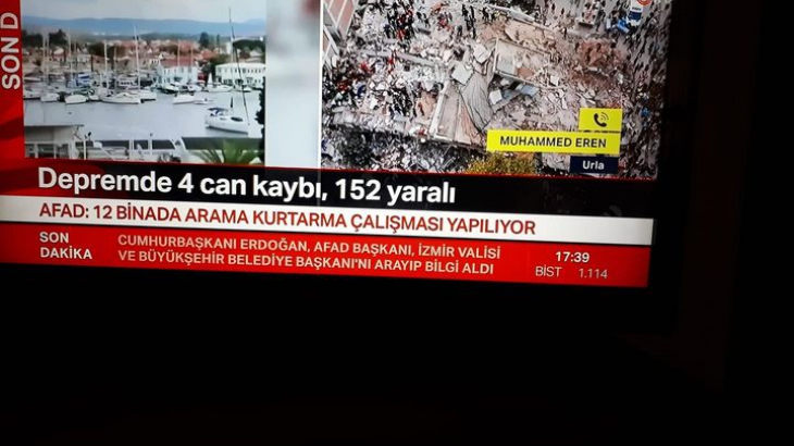İZMİR SEFERİHİSAR MERKEZLİ DEPREM İÇİN TAZİYE MESAJI