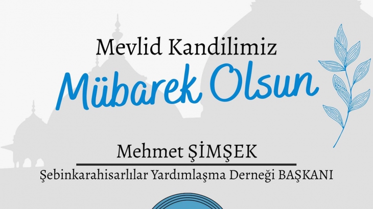 MEVLİT KANDİLİ KUTLAMA MESAJI