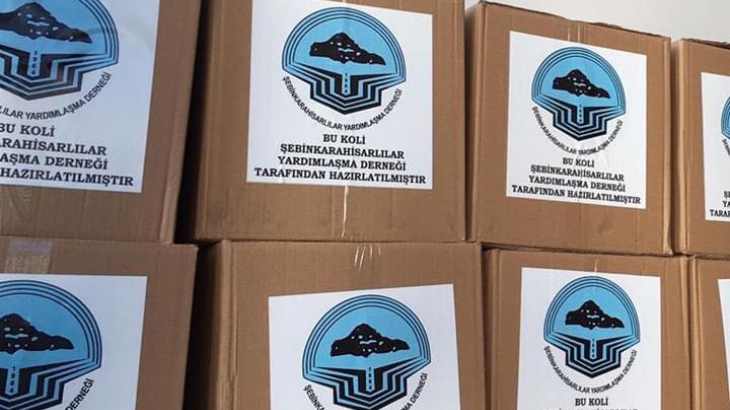 ŞEBİNKARAHİSAR'DAKİ İHTİYAÇ SAHİBİ HEMŞERİLERİMİZE KUMANYA DESTEĞİNDE BULUNDUK